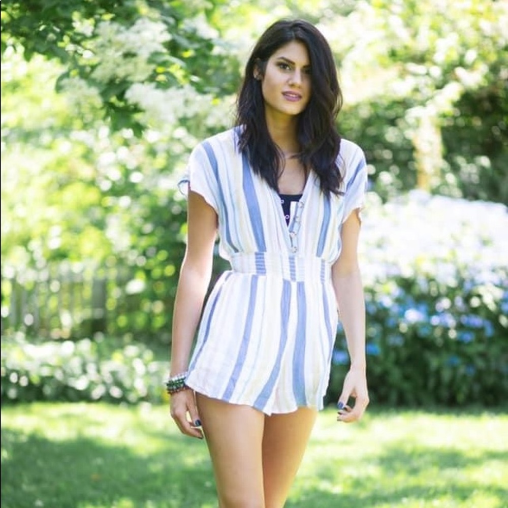 Abercrombie and Fitch Striped romper